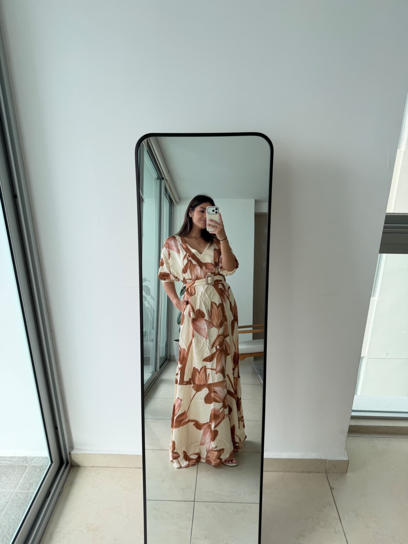 Vestido Idara Beige - 1