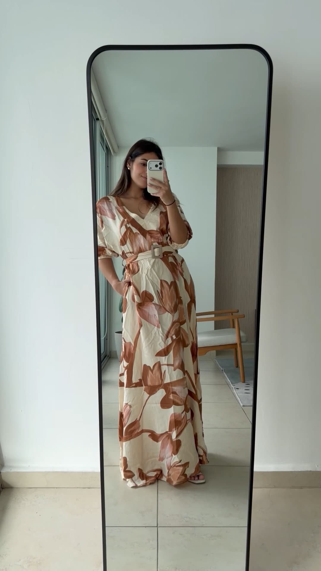 Vestido Idara Beige - vista 2