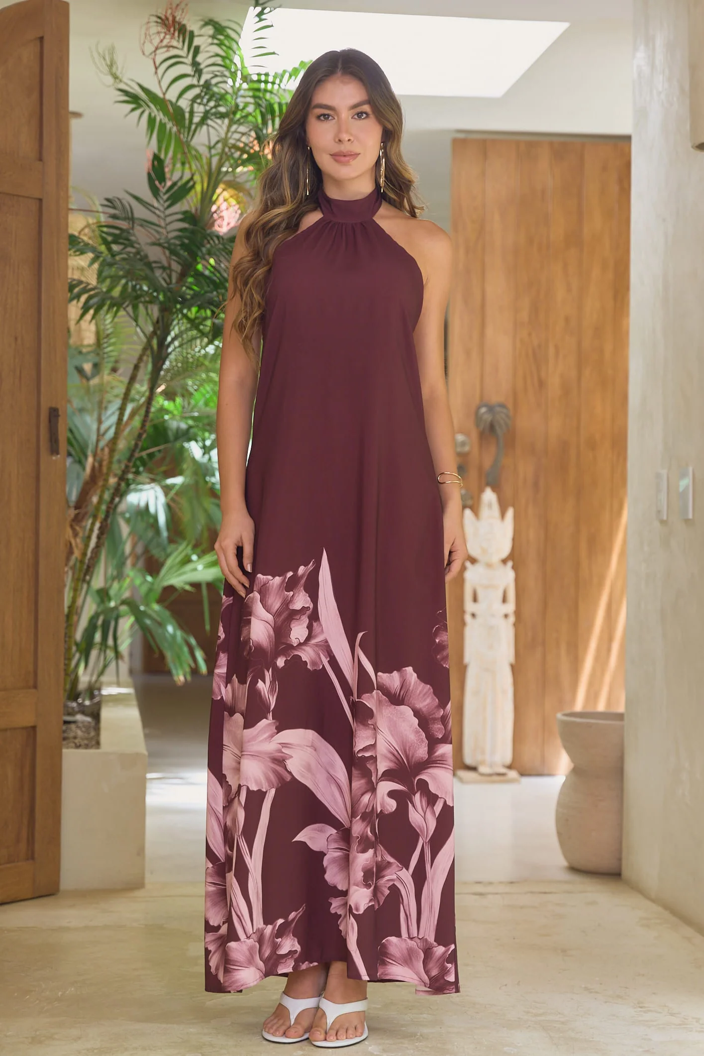 Vestido Africa Vino Tinto
