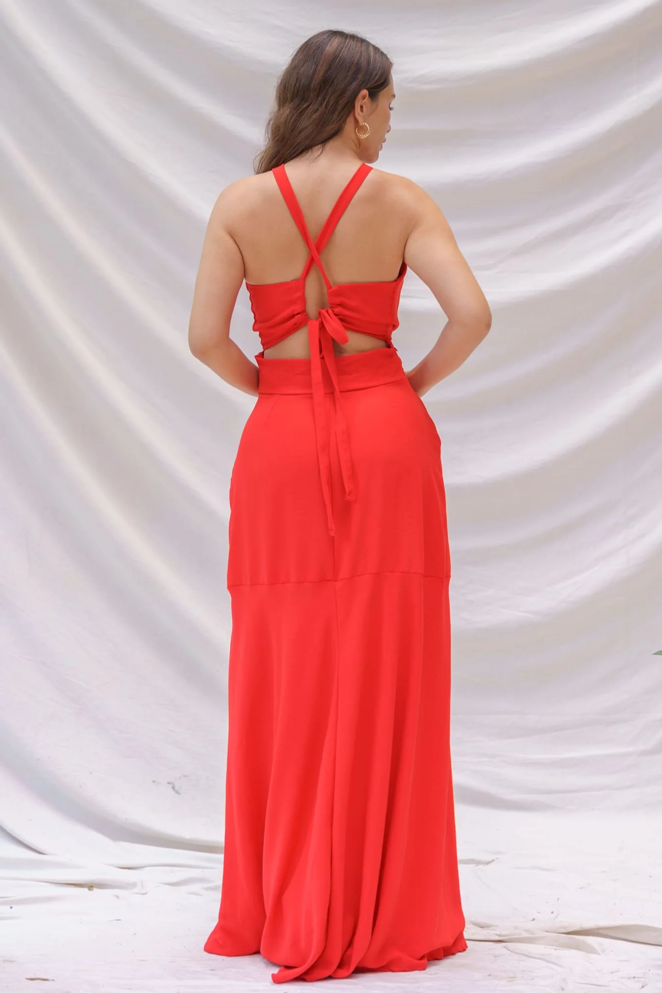 Vestido Bruna Rojo - vista 2