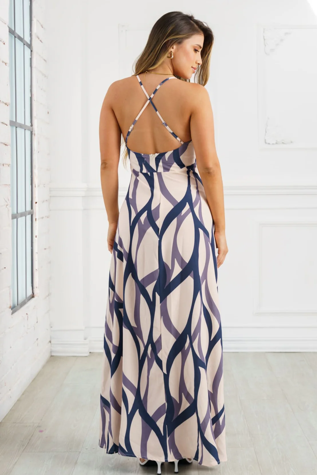 Vestido Liza Azul - vista 2